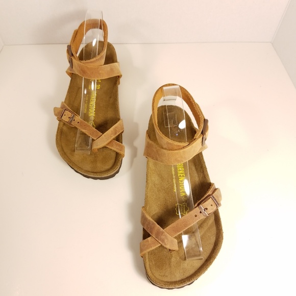 birkenstock yara tobacco oiled leather